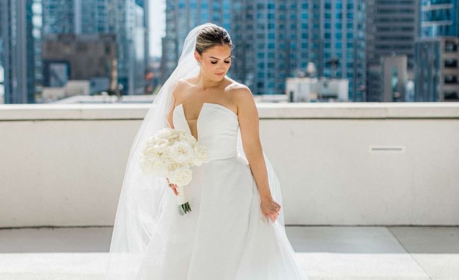 ivory wedding dress