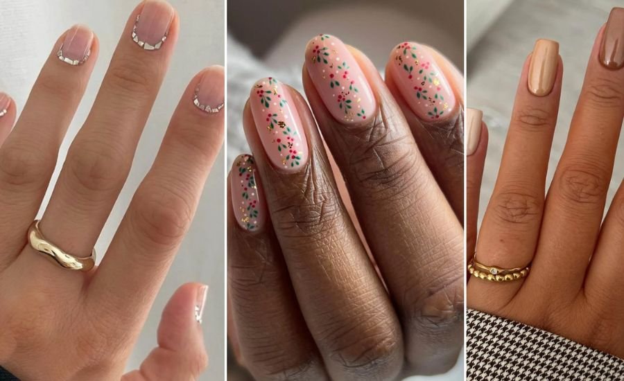 winter acrylic nails